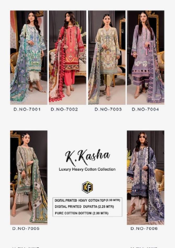 K Kasha Vol 7 By Keval 7001 To 7006 Wholesale Pakistani Dress Material In India
